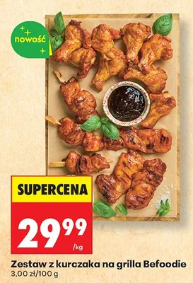 Zestaw z kurczaka na grilla Befoodie promocja w Biedronka