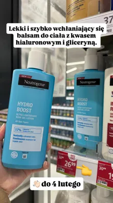 Balsam do ciała Hydro Boost Ultra Lightweight Body Gel Lotion promocja w Rossmann