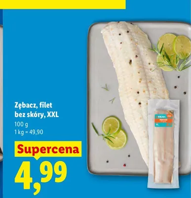 Zębacz filet bez skóry XXL promocja w Lidl