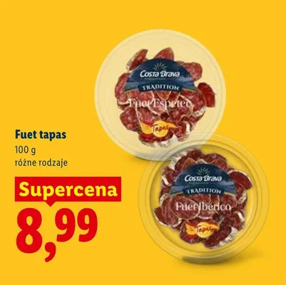 Fuet tapas Costa Brava promocja