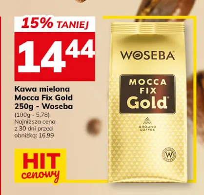 Kawa mielona Woseba Mocca Fix Gold promocja w Hitpol