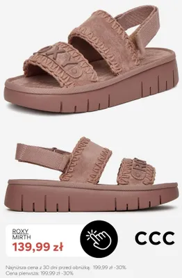 Sandały Roxy Mirth promocja w CCC