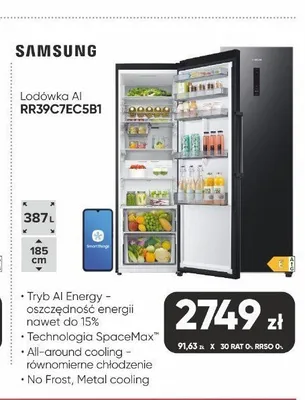 Lodówka AI Samsung RR39C7EC5B1 promocja w Max Elektro