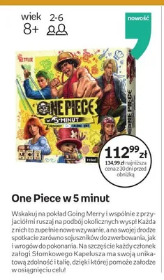 Gra One Piece w 5 minut promocja w Empik