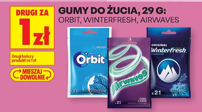 Gumy do żucia promocja w Biedronka