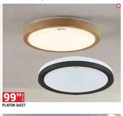 Plafon 3xE27 promocja w Merkury Market