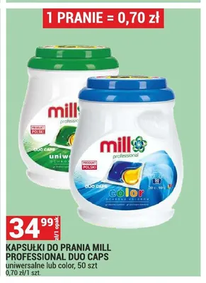 Kapsułki do prania Mill Professional Duo Caps Uniwersalne promocja w Merkury Market