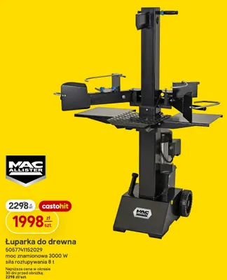 Łuparka do drewna Mac Allister promocja w Castorama
