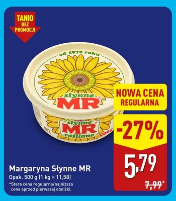 Margaryna Słynne MR promocja w Aldi