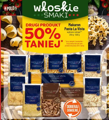 Makaron Pasta La Vista wybrane rodzaje promocja w POLOmarket