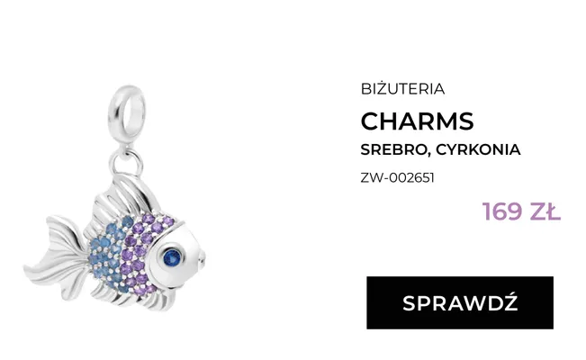 Zawieszka charms srebrna z cyrkoniami Briju ZW-002651 promocja w Briju