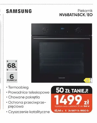 Piekarnik SAMSUNG NV68A1145CK/EO promocja w Max Elektro