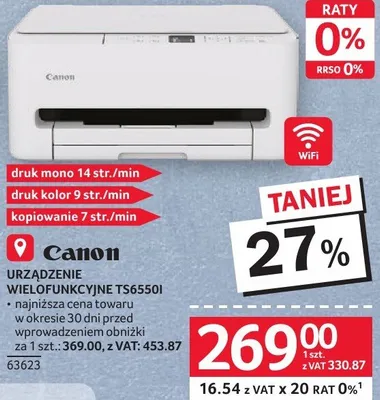 Urządzenie wielofunkcyjne TS6550i promocja w Selgros