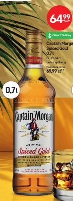 Rum Captain Morgan Spiced Gold promocja w Żabka