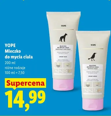 Mleczko do mycia ciała Yope Creamy Amber promocja w Lidl