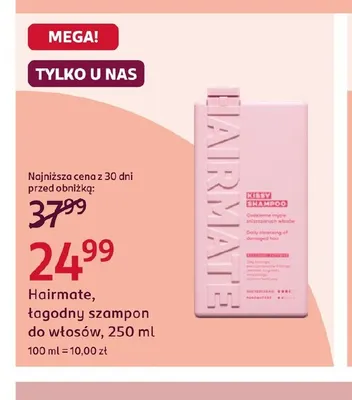Łagodny szampon do włosów Hairmate promocja w Rossmann