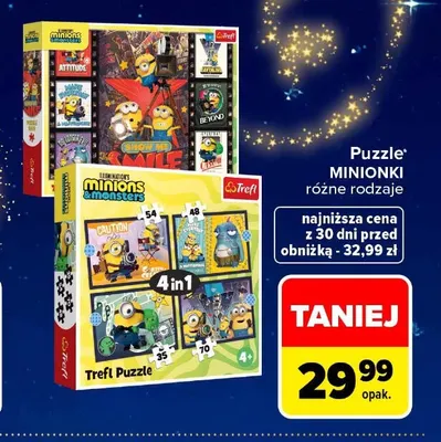 Puzzle Minionki Trefl promocja w Carrefour Market