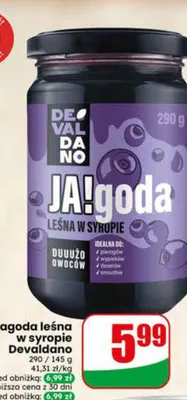 Jagoda leśna w syropie Devaldano promocja w Dino