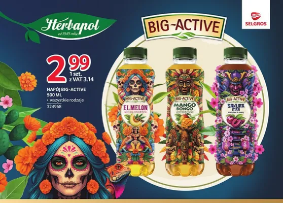 Napój herbaciany Big-Active El Melon promocja w Selgros