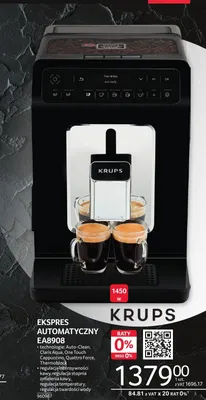 Ekspres automatyczny KRUPS EA8908 1450W promocja w Selgros