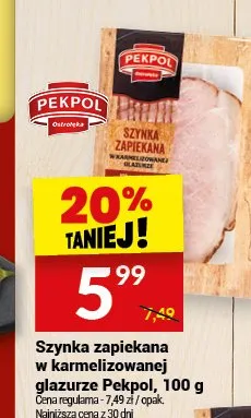 Szynka zapiekana w karmelizowanej glazurze Pekpol promocja w Twój Market