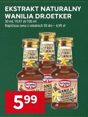 Ekstrakt naturalny wanilia promocja w Stokrotka