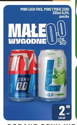 Piwo bezalkoholowe Lech promocja w Tomi Markt