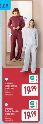 Spodnie damskie komfortowe UP2FASHION promocja w Aldi