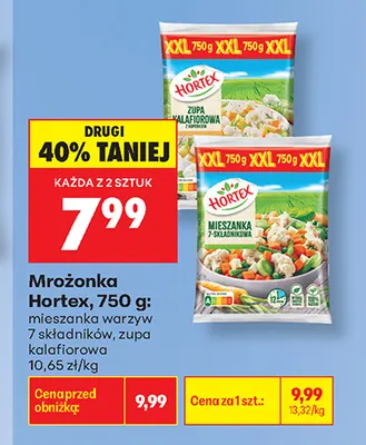 Mrożonka Hortex mieszanka warzyw 7 składników promocja w Biedronka