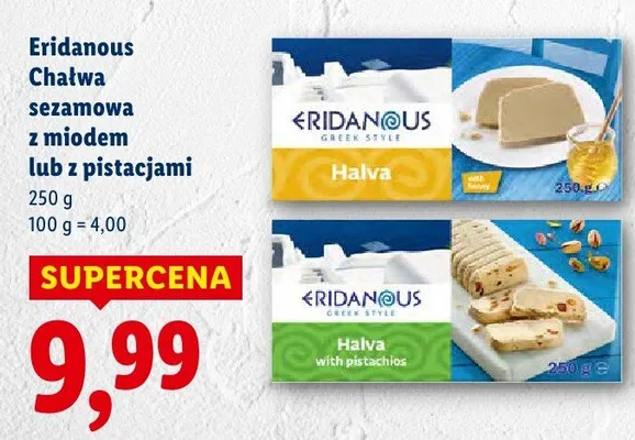 Chałwa sezamowa z pistacjami promocja w Lidl