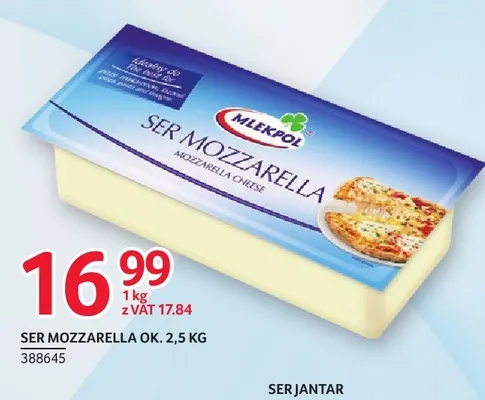 Ser mozzarella Mlekpol promocja w Selgros