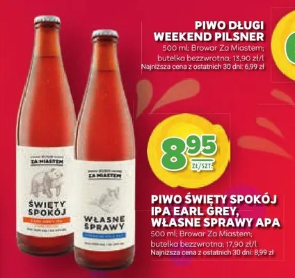 Piwo Święty Spokój IPA Earl Grey, Własne Sprawy APA promocja w Stokrotka