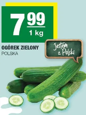 Ogórek zielony promocja w SPAR