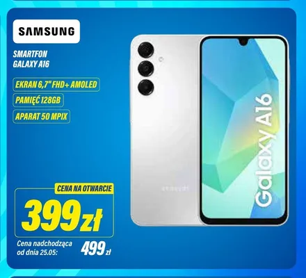 Smartfon Samsung Galaxy A16 128GB promocja w RTV EURO AGD