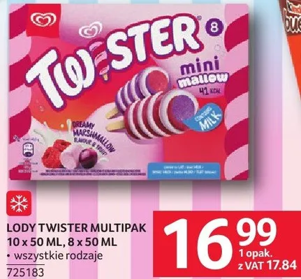 Lody Twister Multipak promocja w Selgros