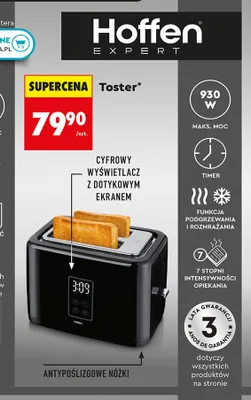 Toster Hoffen 930W promocja w Biedronka