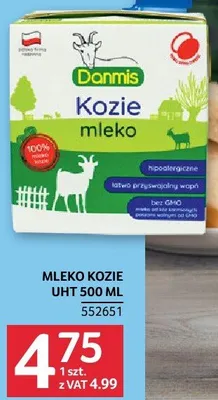 Mleko kozie UHT promocja w Selgros