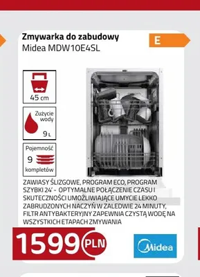 Zmywarka do zabudowy Midea MDW10E4SL promocja w kakto.pl