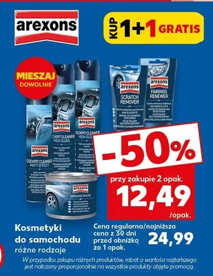 Kosmetyki do samochodu różne rodzaje promocja w Kaufland