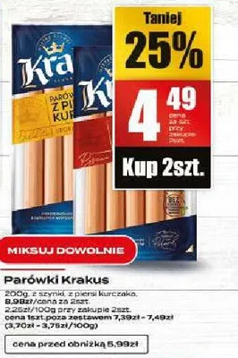 Parówki Krakus promocja w Supeco
