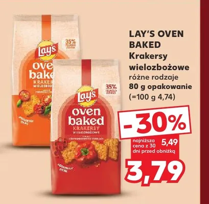 Krakersy wielozbożowe Lay's Oven Baked promocja w Kaufland
