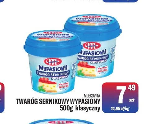Twaróg sernikowy Wypasiony klasyczny Mlekovita promocja w Tomi Markt
