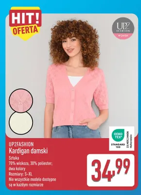 Kardigan damski UP2FASHION promocja w Aldi