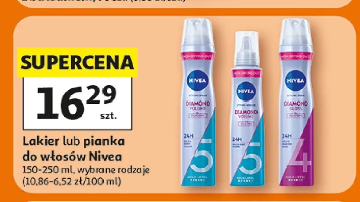 Pianka do włosów Nivea promocja w Auchan