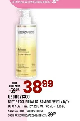 Body & Face Ritual balsam rozświetlający do ciała i twarzy Uzdrovisco promocja w Drogerie Natura