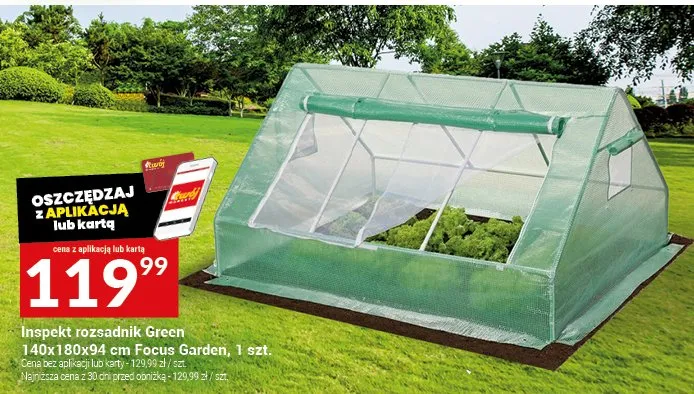 Inspekt rozsadnik Green 140x180x94cm promocja w Twój Market