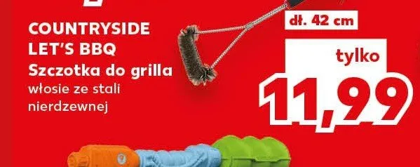 Szczotka do grilla Countryside Let's BBQ promocja w Kaufland