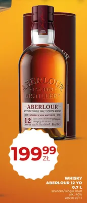 Whisky Aberlour 12 YO promocja w Duży Ben