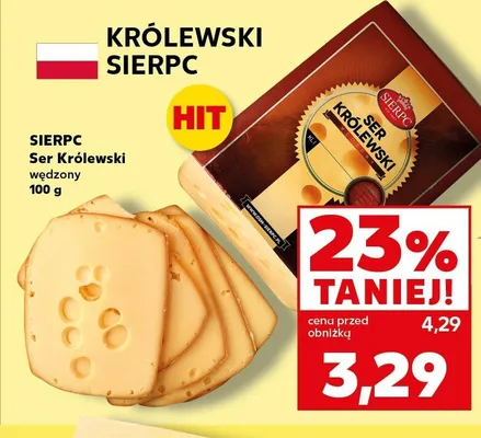 Ser Królewski wędzony Sierpc promocja w Kaufland