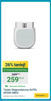 Tester diagnostyczny Autel AP200 OBD2 promocja w ERLI